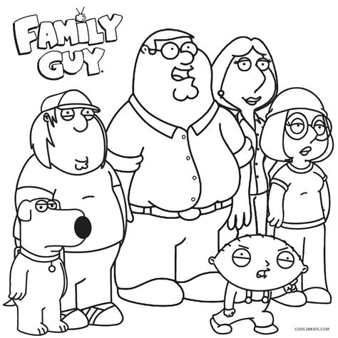 Family Guy Coloring Pages (Free Printable PDF)